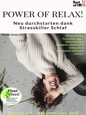 cover image of Power of Relax. Neu durchstarten dank Stresskiller Schlaf